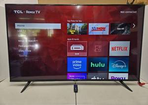 lot 269 image: Working TCL Roku Model 65S431 Smart TV