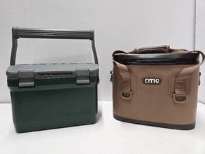 lot 314 image: Pair of New or Like New Portable Personal Coolers - Stanley & Rtic