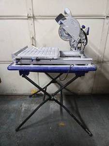 lot 357 image: Working KOBALT Model 7 Blade Portable Tile Saw wStand