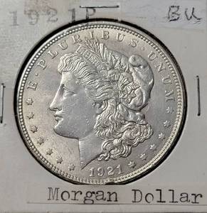 1921 P Morgan Silver Dollar  Bu