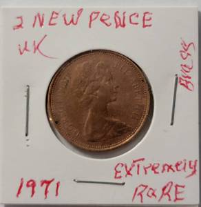 lot 50 image: 1971 - 2 New Pence (Extremely Rare Coin)