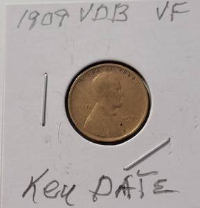 lot 55 image: 1909 VDB Key Date  (Very Nice)  