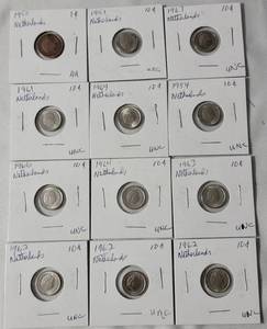 lot 60 image: 12 Coins from Netherlands