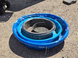 lot 11 image: Plastic Pools, Livestock Watering Tub and Oil Pan