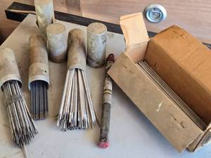 lot 22 image: Lot of Welding Rods 6011, 7018 and Others in Rod Containers