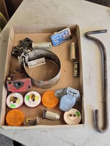 lot 32 image: Semi Trailer Lights, Exhaust Clamp and Misc. Other Automotive Items