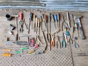 lot 84 image: Hand Tools Including Screwdrivers, Pliers, and Misc Other Tools
