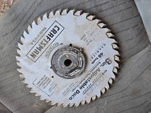 lot 86 image: Craftsman 8 Adjustable Dado Blade