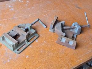 lot 117 image: Sliding Jaw Drill Press Vice, Corner Clamping Vice