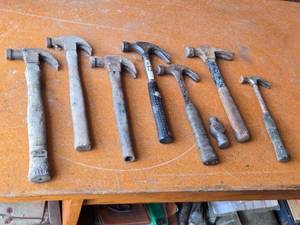lot 137 image: Hammers Including Claw and Ball Peen Types