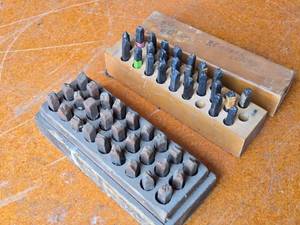 lot 154 image: K-T Industries Steel Letter and Number Punch Sets - Uncounted