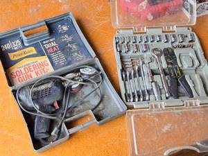 lot 156 image: Wards Powr-Kraft Professional Soldering Gun Kit and Tool Set with Sockets