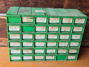 lot 163 image: Plastic Storage Drawers with Bolts and Washers