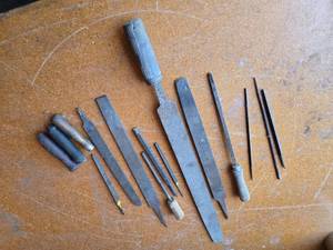 lot 180 image: Lot of Metal Files and Handles