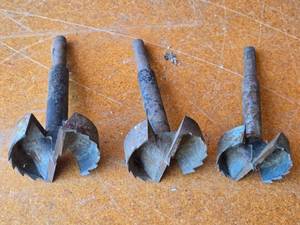 lot 189 image: Lot of 3 Wood Auger Bits