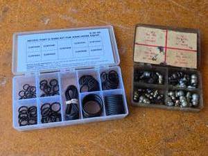 lot 196 image: Kibble Equipment Metric Port O-Ring Kit for John Deere Equipment and Assorted Grease Fittings
