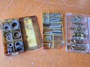 lot 197 image: Assorted Washers, Pins, and Cotter Pins