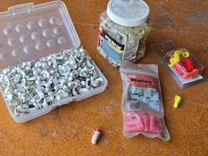 lot 246 image: Plastic Wire Nuts and Cable Clips Assortment