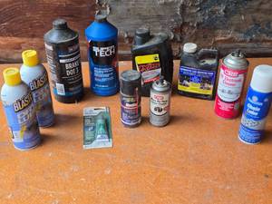 lot 269 image: Automotive Fluids and Cleaners Lot including Brake Fluid, Lubricants, and Cleaners