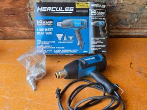 lot 275 image: Hercules 1700 Watt Heat Gun HE041 with Accessories