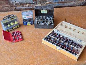 lot 298 image: Router Bit Sets including Bosch and Performax, Various Sizes and Types