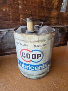 lot 360 image: CO-OP 5 Gallon Lubricant Can