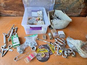 lot 372 image: Assorted Hardware and Fasteners Lot