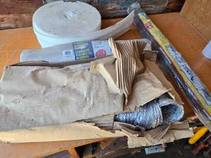 lot 381 image: Flexible Aluminum Ducting and Plastic Sheeting