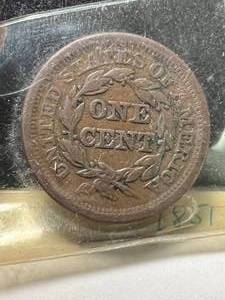 1851 US BRAIDED HAIR LARGE CENT
