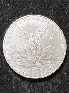 lot 12 image: 2024 MEXICAN PLATA PURA 1 TROY OZ .999 FINE SILVER