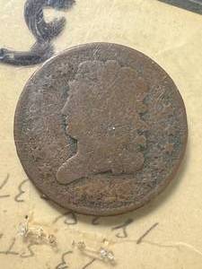 lot 20 image: 1828 US CLASSIC HEAD HALF CENT