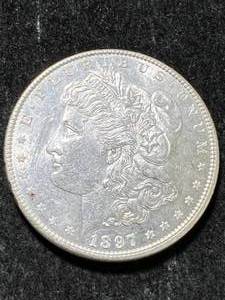 lot 50 image: 1897 US MORGAN SILVER DOLLAR