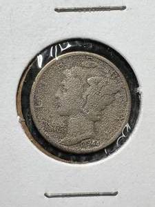 lot 57 image: 1944-D US MERCURY DIME