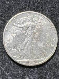 lot 59 image: 1943-D US WALKING LIBERTY HALF DOLLAR