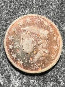 lot 72 image: 1835 US CORONET HEAD LARGE CENT