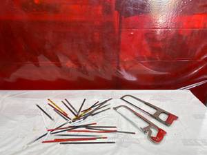 lot 532 image: Two Hacksaws with Assorted Replacement Blades