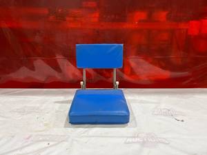 lot 802 image: Blue Padded Folding Chair Seat Bleachers