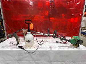 lot 805 image: String Trimmers and 1-Gallon GroundWork Pump Sprayer