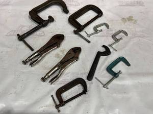 lot 329 image: C-Clamps and Locking Pliers Tools