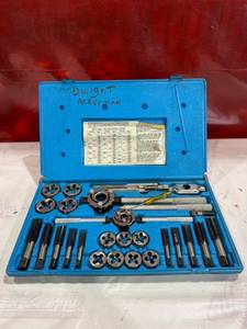 lot 403 image: Metal Tap and Die Set in Blue Case