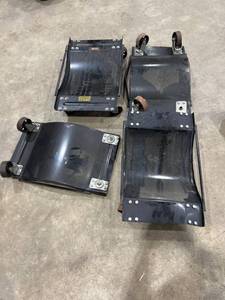 lot 412 image: Four Steel Vehicle Dollies for Parts or Repair
