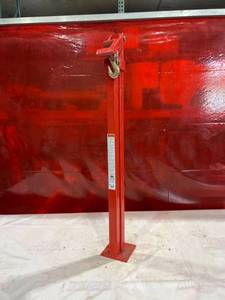 lot 813 image: Specco T-Post Puller Red Metal Fence Tool