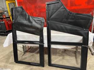 lot 70 image: Three Black Vinyl Soft Doors for Utility Vehicle