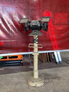 lot 416 image: Buffalo Heavy Duty Bench Grinder HG6AB6J with Stand