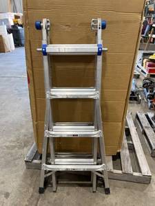 lot 746 image: Werner MT-17 Telescoping Multi-Ladder 300 lb Load Capacity