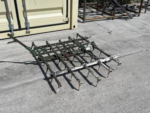 lot 822 image: Metal Spring Tooth Harrow for Agricultural Use