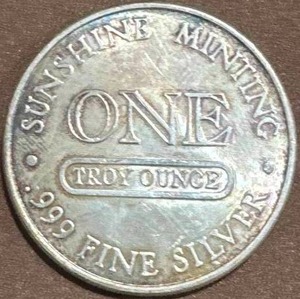 Vintage 1oz .999 Silver Round