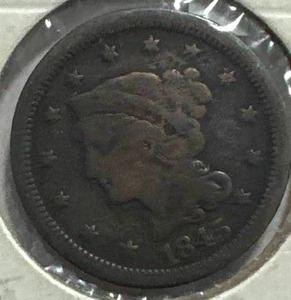 lot 29 image: 1848 Large Cent