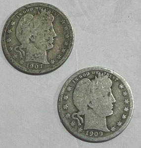 lot 32 image: 1907 & 1909 Barber Quarters