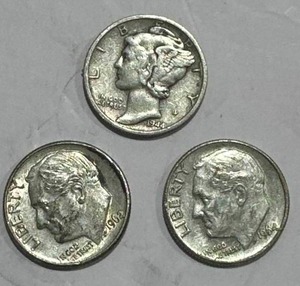 lot 36 image: Silver Dime Lot